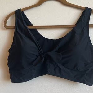 Torrid plus size black swim top US 4XL
